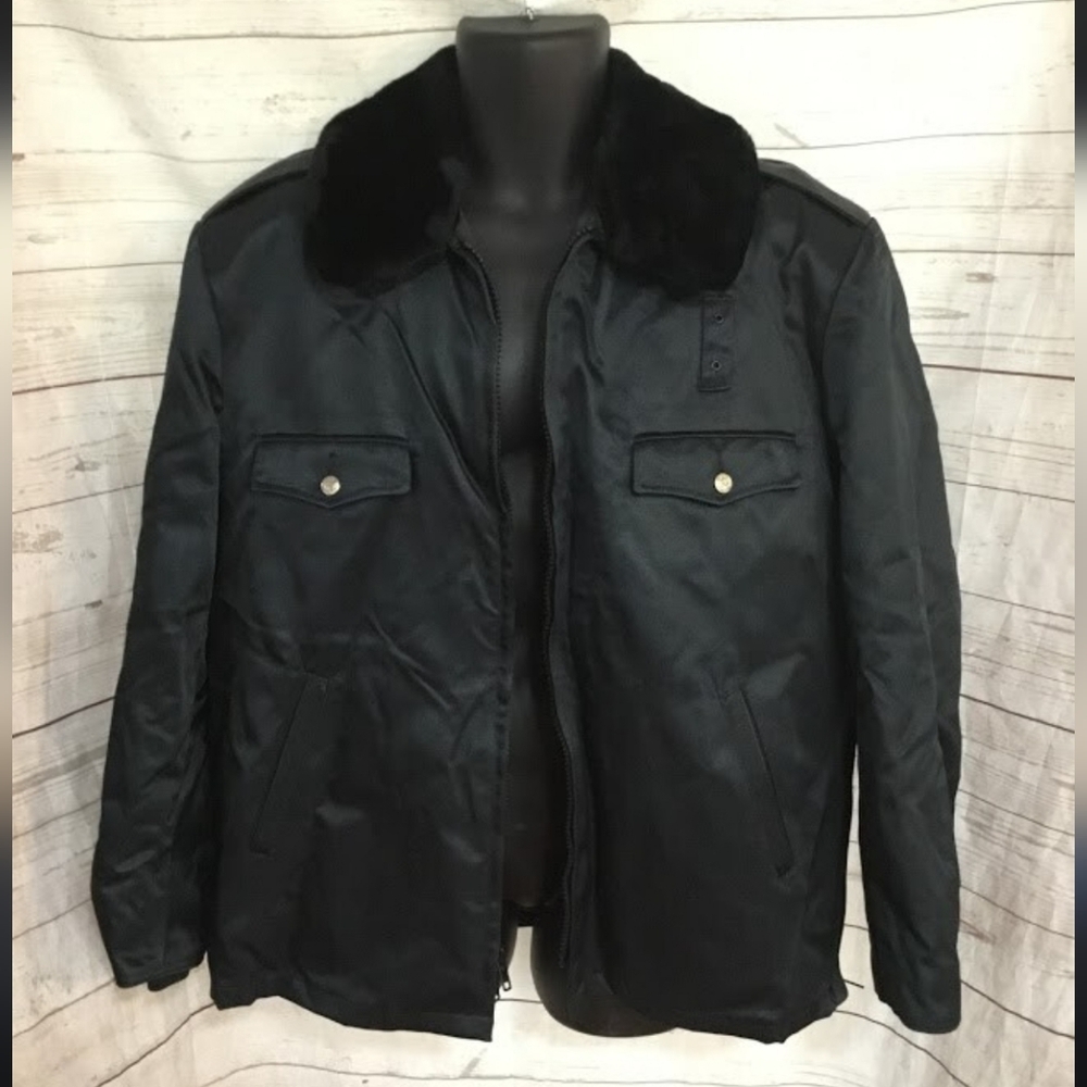 Blauer Mens Uncompromising Performance Zip Up Jacket Faux Fur Collar Sz 36R NWT